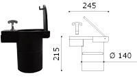 removable plastic base bollards a-eco