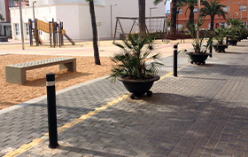 a-flex fixed bollards installed