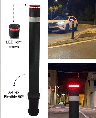 new flexible bollards LED