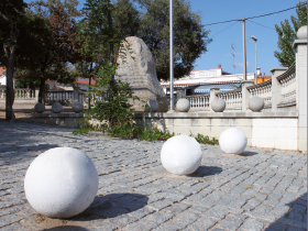 concrete bollard installed