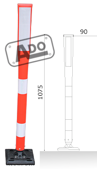 plastic delimiter flexible post