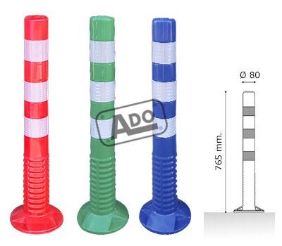 flexible plastic road boundary post