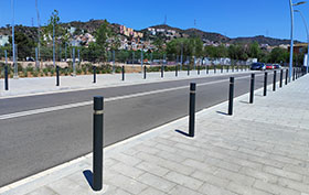 Barceco fixed bollards installed