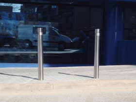 deco bollard installed