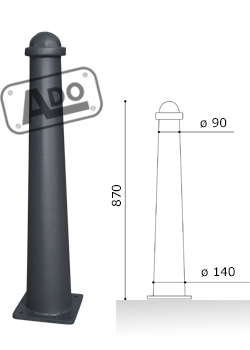 sant feliu iron bollard