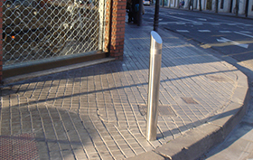 tecora bollards installed in