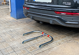 Eane folding barriers installed