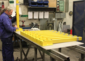 Manufacture of folding barriers