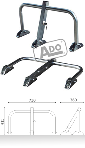 rodas manual folding barrier