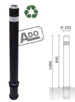 solar led a-eco light bollard