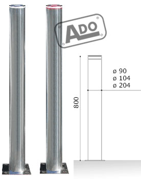  inox leds top bollard