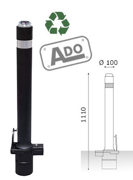 a-eco removable solar led light bollard