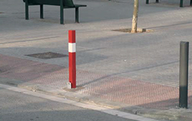 desmon removable bollard installed