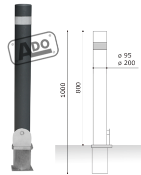 cilindro removable bollard