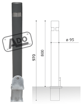 city removable bollard