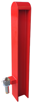 extractable bollard red security