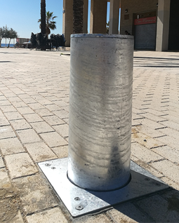 retractable bollard replaced by broken anortec bollard