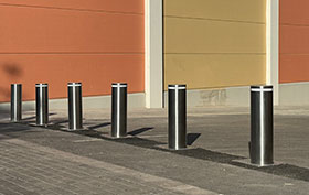 stainless steel automatic retractable bollards