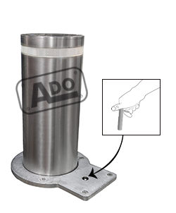 abu dabi semiautomatic telescopic bollard