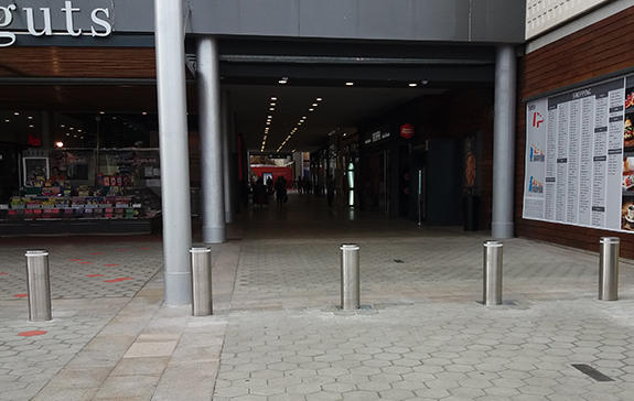 fixed bollards to match with retractable bollards