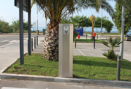 access control post with intercom