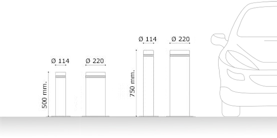 dubai automatic bollards models