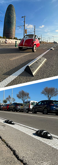 rubber road dividers