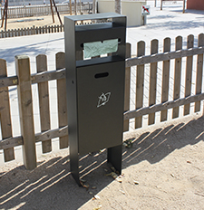 bin with box bag dispenser