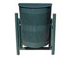 Semicircular Wall  litter bin