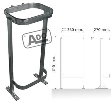 bomb resistant litter bin denla