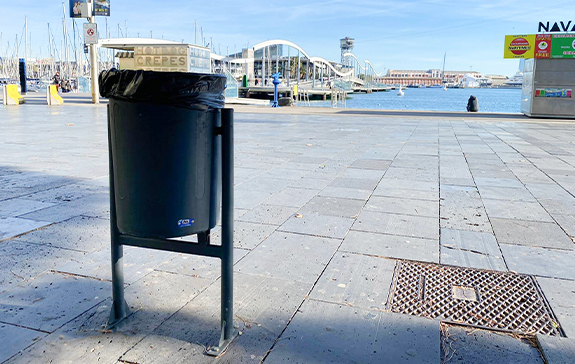 litter bin life installed