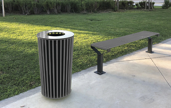 design nok urban litter bin installations