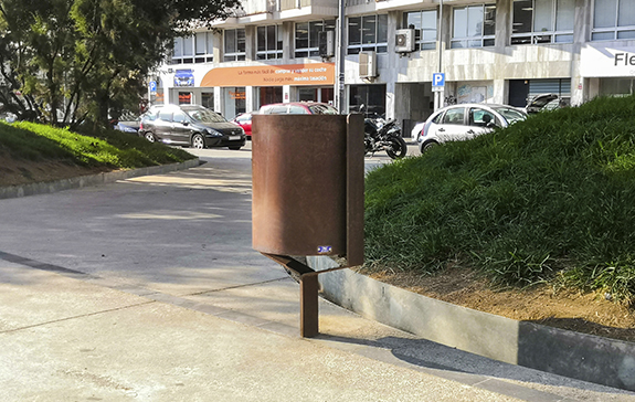 litter bin rue installed