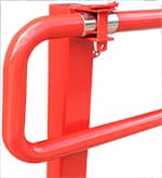 detail manual rotating barrier bg