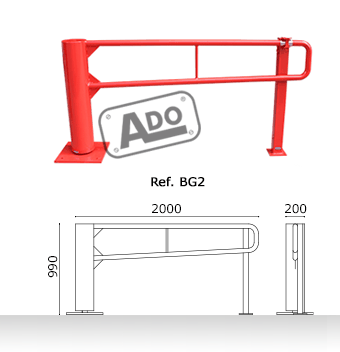 manual rotating barrier 2m