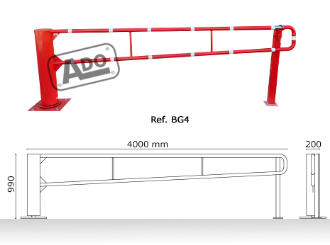 manual rotating barrier 4m