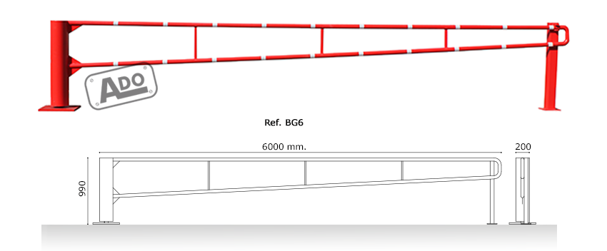 manual rotating barrier 6m