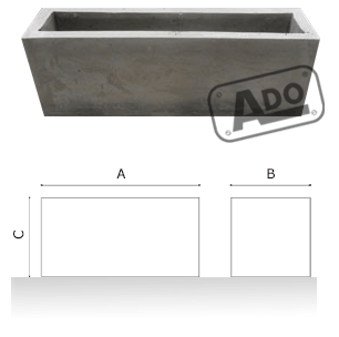 hormi concrete planter