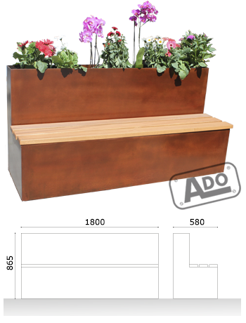 bench planter grea