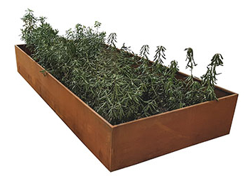 planter alcor corten steel