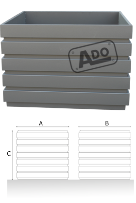 kyrenia rectangular planter