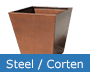 planters iron corten steel