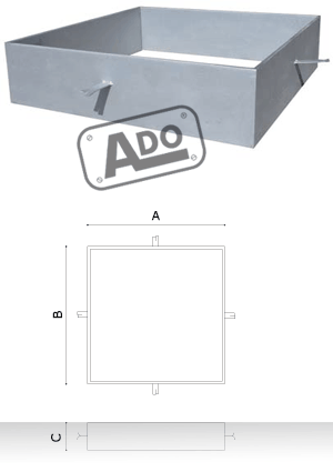 squared tree grate frame