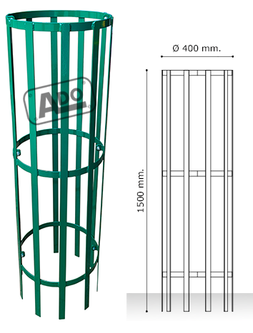 Measures sauce tree protector