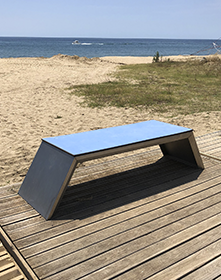 ocean stool in stainless steel