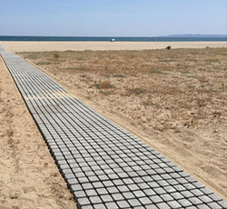recycled plastic pavers for beaches 