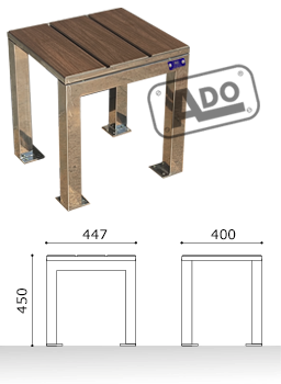 rigo stainless steel bench