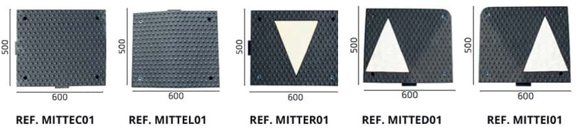 berlinese rubber cushion black