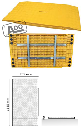 steel reinforced plastic trench covers