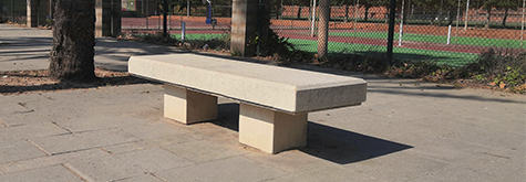 Prisma concrete bench